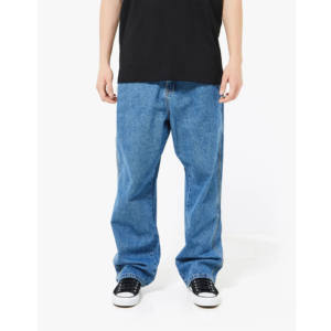 กางเกงยีนส์ลำลองทรงตรงเอวกลางสำหรับผู้ชาย ผ้าถักแบบดิสเทรส ระบายอากาศได้ดี กันน้ำ ย้อมสีแบบ Garment Dyed ผ้าโพลีเอสเตอร์/คอตตอนน้ำหนักปานกลาง - Product Image 5