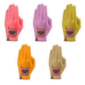 Acheter Qualité Premium Meilleure Vente Main Gauche Adulte Gants De Golf Logo Personnalisé Élégant En Peau De Mouton Multi Couleurs Gants De Golf - Product Image 3