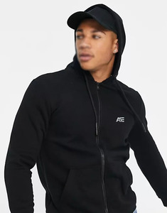 Sweat-shirts à capuche personnalisés de couleur noire pour hommes et femmes, sweat-shirt à fermeture éclair intégrale |   OEM personnalisé en gros aux États-Unis - Product Image 3