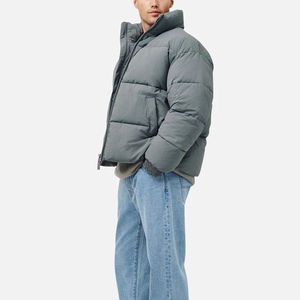 Blouson d'hiver matelassé en nylon de haute qualité 2026, rembourrage chaud, épais, coupe courte, unisexe - Product Image 2
