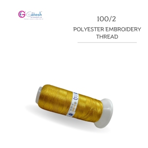 Fil à coudre de filament de polyester teint super robuste à 100/2 fils à broder à haute ténacité tissage de force de couture plus fort - Product Image 3