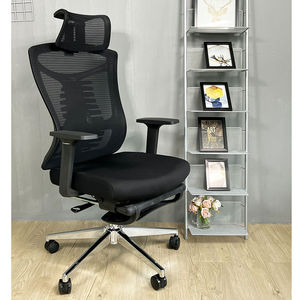 GAK823 Ergonomic Reclining Office Chair <b>Adjustable</b> Headrest <b>Footrest</b> Contemporary Design for Home Office Hospital Aluminium - Product Image 2