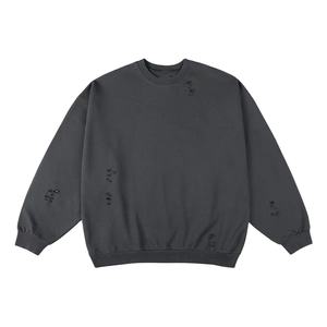 เสื้อสเวตเชิ้ตแบบมีฮู้ดทรงหลวมโอเวอร์ไซส์สำหรับผู้ชายเสื้อสเวตเชิ้ตแบบขาดๆวินเทจสำหรับผู้ชาย - Product Image 1