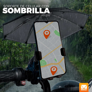 Support de téléphone portable, parapluie pour téléphone portable, vélo/moto - Couleurs assorties - Product Image 2