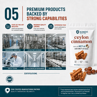 Gélules de cannelle de Ceylan en marque blanche OEM, extrait 600 mg, huile MCT, 180 gélules, sans gluten