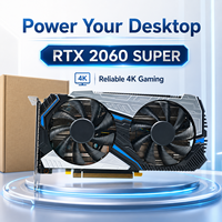 Carte graphique RTX 2060 SUPER 8 Go GDDR6 256 bits, double ventilateur, GPU de jeu 4K pour PC de bureau, pièces d'ordinateur RTX2060S
