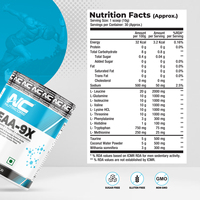 Nutricore EAA 9X - Poudre aromatisée 300 g - Taurine, Ashwagandha - Complément alimentaire pour adultes - Certifié GMP - Stimulant énergétique - Best-seller