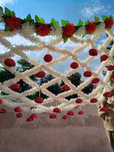 Indian/Punjabi/<b>Pakistani</b>/Arabic Wedding Bridal Entry <b>Chadar</b>, Traditional Phoolon Ki <b>Chadar</b> For Dulhan Welcome,Haldi Entry <b>Chadar</b> - Product Image 6