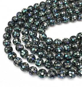 Natural Abalone <b>Shell</b> Faceted <b>Beads</b> Classic Gem Material Jewelry Craft Spiritual Design Decorative Creation Value Art Premium - Product Image 1