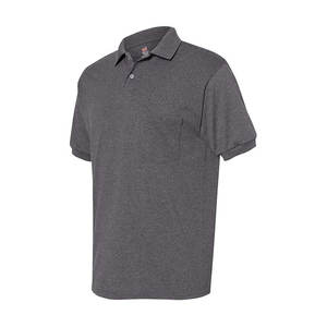 Polo pour homme à manches courtes et col rond, 100 % coton, tricoté uni, anti-plis, personnalisable - Product Image 6