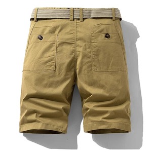 Short de course double couche pour hommes Poches zippées Vêtements d'entraînement de fitness longue durée Motif solide Été adapté Mid 6XL - Product Image 2