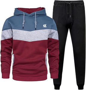 Premium Quality Winter Plus Size Eco-Friendly Lightweight Hooded <b>Men's</b> Tracksuit 100% Polyester Customizable Design Color Size - Product Image 2