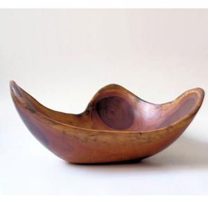 ชามเสิร์ฟทำจากไม้สำหรับตกแต่งหรูหราพร้อมฐานโลหะเม็ดธรรมชาติและสีที่ทันสมัยสำหรับตกแต่งโต๊ะ - Product Image 6