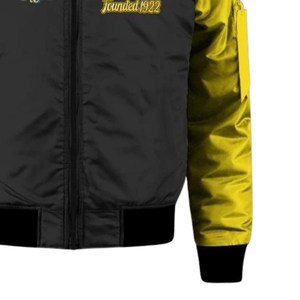 Chaqueta Universitaria de Satén SGRho Sigma Gamma Rho Azul Rey Dorado 1922 Bordada para Mujer - Product Image 4