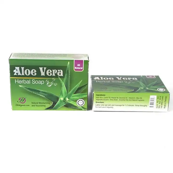 Jabón antibacteriano de Aloe Vera para lavado facial y corporal Los mejores jabones herbales disponibles en las mejores tarifas al por mayor Jabón de Aloe Vera OEM