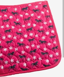 แผ่นรองอานม้าสีแดงแบบพรีเมี่ยมแผ่นรองอานม้าทรงสูงทำจากผ้าฝ้าย/โพลีเอสเตอร์นุ่มสบาย - Product Image 2