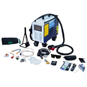 Machine de nettoyage laser à fibre pulsée 300W, style mini-chariot automatique, nouvelle, compatible UPVC/plastique, prix compétitif - Product Image 4