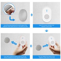 Appel personnel sans fil Daytech pour les soignants, bouton d'appel étanche pour patients, volume réglable sur 4 niveaux, portée du signal de 500 pieds