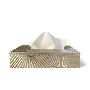 Caja dispensadora de pañuelos rectangular moderna al por mayor, soporte único para servilletas de cobre, soporte organizador de baño a la venta - Product Image 3