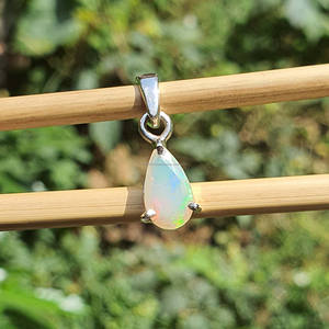 Colgantes de Plata de Ley 925 con Ópalo Etíope en Forma de Lágrima, Chapados en Oro, para Bodas, Venta al Por Mayor - Product Image 2