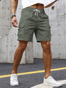 Vente en gros de shorts pour hommes shorts cargo tendance en coton avec poches shorts cargo personnalisés pour hommes dernière conception service OEM - Product Image 4