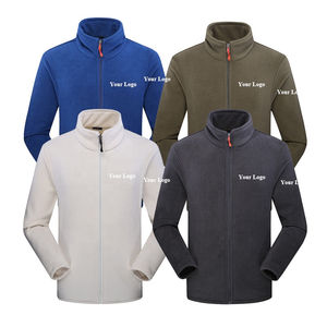 Custom logo Fleece <b>Jumper</b> High Quality Blank Work <b>Black</b> Tech Winter Casual Polar Fleece Jacket <b>Men's</b> Fleece Jacket for <b>man</b> - Product Image 4