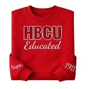 HBCU Nupe Kappa Alpha Psi Chenille <b>Sweatshirt</b> True To Size Premium Fleece Embroidered Greek Fraternity Apparel - Product Image 6