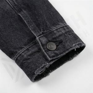 Vestes en jean pour femmes tendance, logo personnalisé, design élégant, streetwear, crop top, veste d'extérieur, vêtements décontractés, couleur personnalisée - Product Image 6