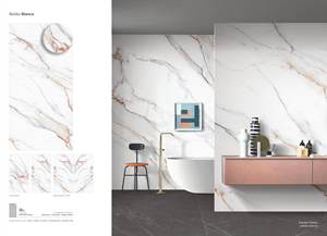 Diseño moderno 1600X3200mm 160X320cm Baldosas de porcelana brillante Versátil Durable Losa grande Ladrillo refractario Último acabado de textura - Product Image 2