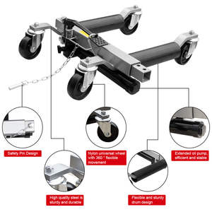 Nuevo Juego de Gato Mecánico para Ruedas de Automóvil CE 4T, Capacidad de 1500 LB, Herramienta para Mover Vehículos - Product Image 3