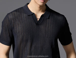 Luxury <b>Classic</b> Men Polo Shirt Tailored Design Premium Cotton Wrinkle Resistant Stylish Business Casual Clothing OEM - Product Image 5