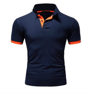 T-shirts polo 100% coton grande taille polos à manches courtes pour hommes logo personnalisé avec votre logo brodé polos - Product Image 5