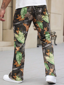 Pantalones de chándal gruesos de algodón personalizados de nueva fábrica para hombre, pantalones de caza de tendencia elástica con patrón DTG serigrafiado - Product Image 2