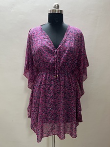 Robe d'été ample caftan Abaya Robe musulmane pour femmes Maxi Beach Cover Short Kaftan Dress Style Blouse Top Kurti Swim Party Wear - Product Image 5