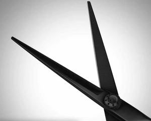 Tijeras de Peluquería Profesionales de Acero Inoxidable Japonés, Rectas, Negras, para Diestros - Product Image 3