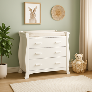 Tocador de madera 13, desmontaje de muebles de paquete plano, fabricante de Vietnam, acabado a base de agua no tóxico, Construcción fuerte - Product Image 1