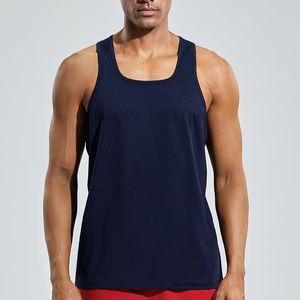 Débardeur élégant en tissu respirant pour homme, en coton et polyester, vêtements de sport actifs pour homme - Product Image 3