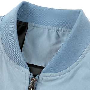 Chaqueta cortavientos, chaqueta de bombardero informal de alta calidad, ropa de calle para hombre, chaqueta de bombardero de plumón de talla con logotipo personalizado para hombre - Product Image 3