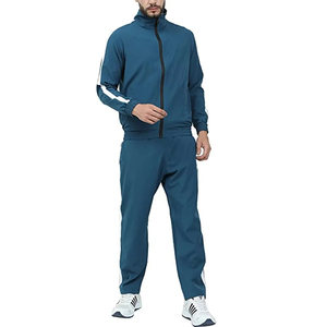 Customized Manufacturer's Sportswear Windbreaker Nylon Polyester <b>Jacket</b> and <b>Track</b> Pants Set <b>for</b> <b>Men</b> Contrast Color - Product Image 1