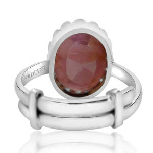 NOVAMART Fine Certified 3.25-12.25 Ratti Ruby (Manik) Astrological Gemstone <b>Ring</b> Natural 925 Silver <b>Crown</b> Setting Fine Jewelry W - Product Image 3
