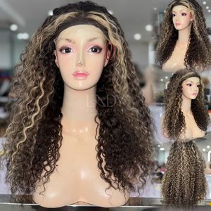 Perruques de couleur de surbrillance bouclée de haute qualité de vrais cheveux humains vietnamiens 2025 - Product Image 1