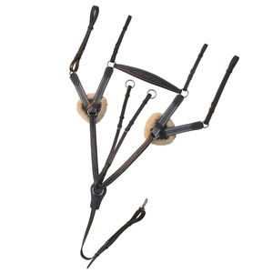 Coraza occidental elástica de caballo de 5 puntos de alta calidad con accesorios para correr Logotipo personalizado Circunferencia de cuero Montar para caballos - Product Image 1