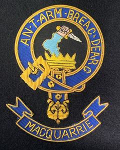 Badges en fil de métal brodés à la main porte-badge de poche Premium-Badges en tissu sergé personnalisés Premium - Product Image 3