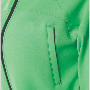 Logo personnalisé respirant polaire surdimensionné à capuche & Jogger ensemble pour femmes avec doublure hiver à capuche hauts courts - Product Image 2