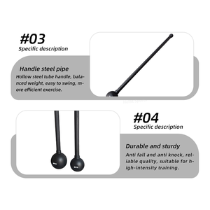 <span class=keywords><strong>Maza</strong></span> de Acero para Gimnasio, <span class=keywords><strong>Maza</strong></span> Recubierta de PU para Entrenamiento de Fuerza - Product Image 4