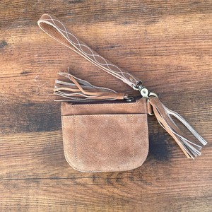 2024 New Design Vintage <b>Boot</b> Stitch Suede Leather <b>Zipper</b> Coin Purse Large Capacity Full Grain Genuine Cow Leather Coin Wallets - Product Image 6
