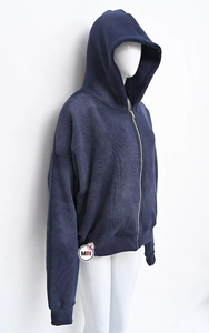 Haute qualité Streetwear personnalisé coton polaire blanc Vintage lavage à l'acide soleil fané sweats à capuche pour femmes sweats à capuche pour femme - Product Image 4