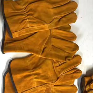 Guantes de trabajo para adultos recién llegados con guantes de protección de manos de cuero de último diseño para uso diario estilo liso - Product Image 5