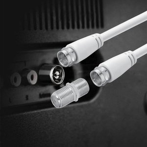 * Presa * cavo satellitare coassiale F-F connettore con adattatore femmina-femmina incluso 3m cavo Antenna TV-elettronica/ - Product Image 2