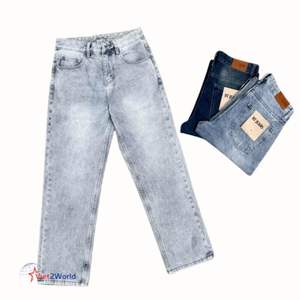 กางเกงยีนส์ผู้ชายสีเข้มลำลองขนาดกลางกลาง, กางเกงยีนส์ผ้าถักแบบถักมีหลายขนาดมีต้นกำเนิดจากเวียดนาม - Product Image 4